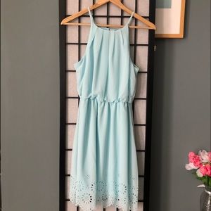 Baby blue dress